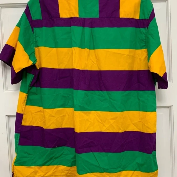 Mardi Gras button down - Picture 2 of 3